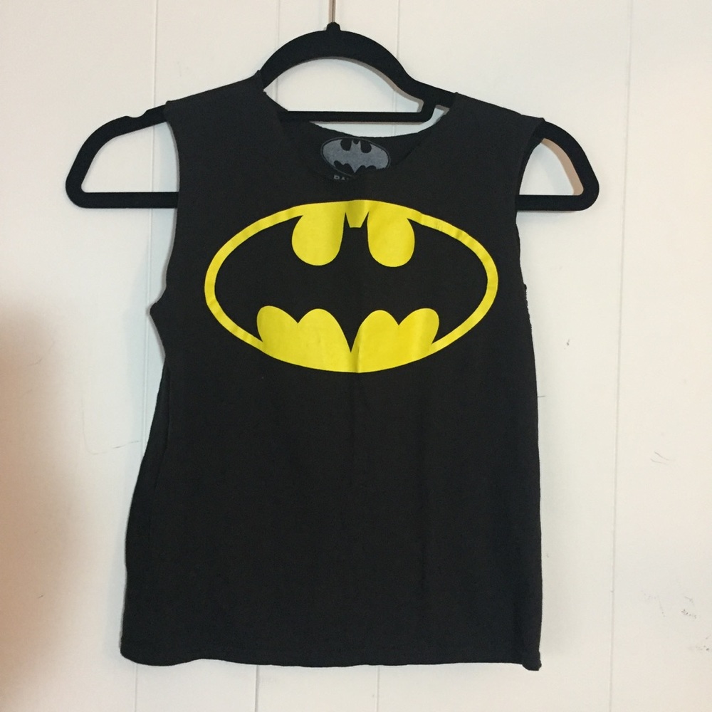 Vintage cutoff batman cropped t-shirt